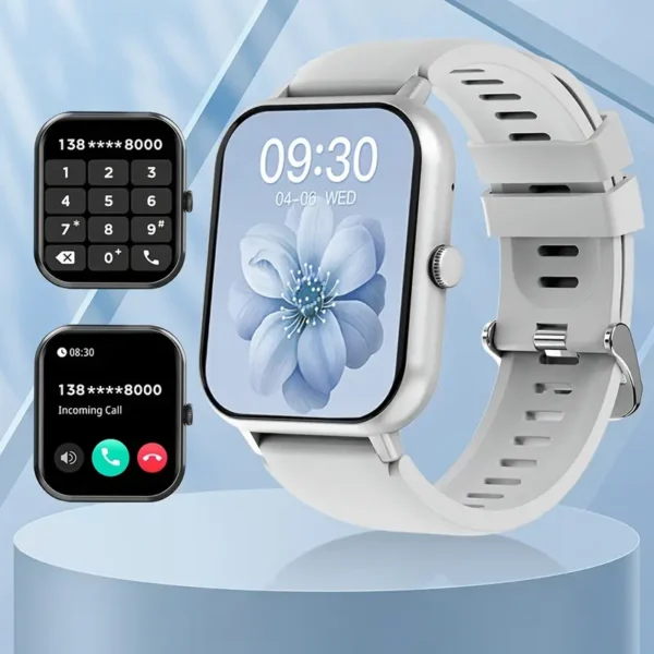 Smartklokke med 4,65 cm full berøringsskjerm, tekst- og anropsfunksjoner, 100+ sportsmoduser, skritteller, kaloriteller,, kompatibel med Android og IOS - Image 8